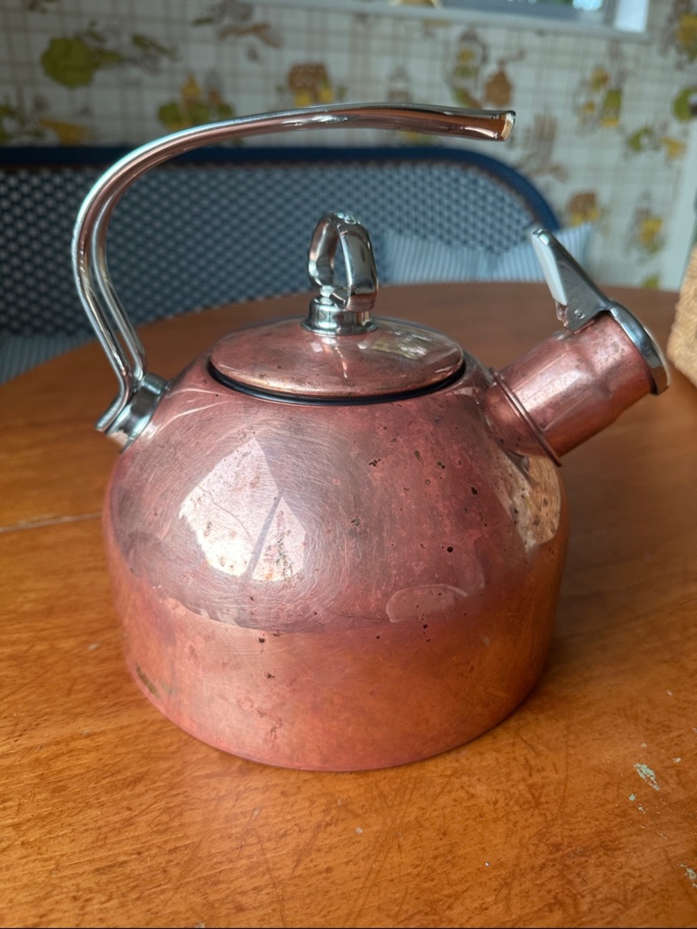 Chantal Copper Stainless Steel Whistling Tea Kettle - Picture 3 of 8